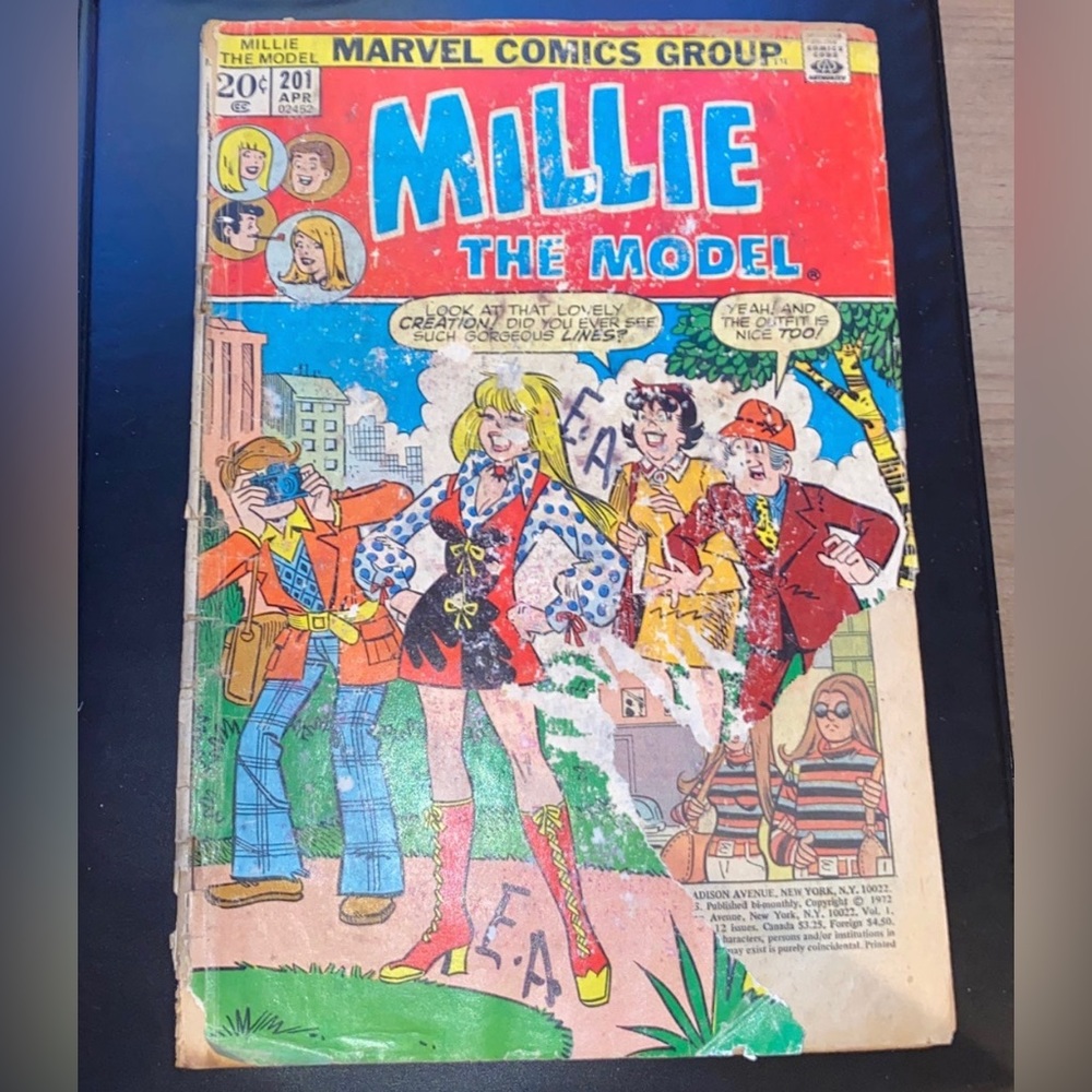 Stan Lee Marvel Comic Millie The Model Volume #201 vintage collectible rare Art